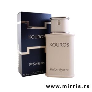 Bočica parfema Yves Saint Laurent Kouros pored originalne kutije