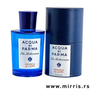 Boca parfema Acqua Di Parma Blu Mediterraneo Arancia di Capri pored plave kutije