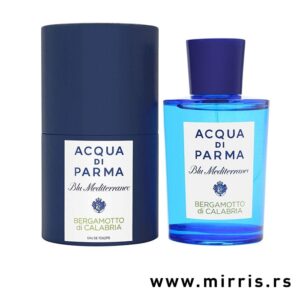 Boca parfema Acqua Di Parma Blu Mediterraneo Bergamotto di Calabria pored kutije plave boje