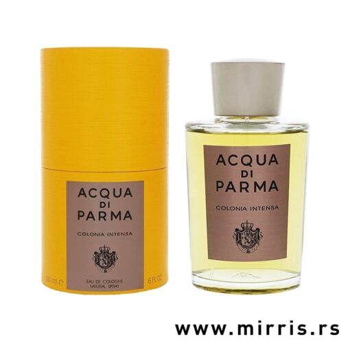 Boca parfema Acqua Di Parma Colonia Intensa pored žute kutije