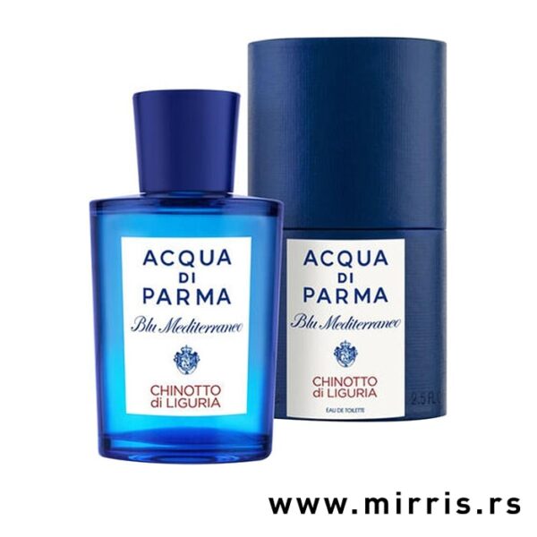 Boca parfema Acqua di Parma Blu Mediterraneo Chinotto di Liguria i kutija plave boje
