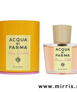 Bočica parfema Acqua di Parma Rosa Nobile i kutija žute boje