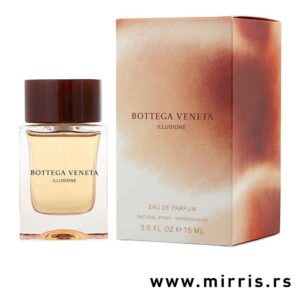 Boca parfema Bottega Veneta Illusione pored originalne kutije