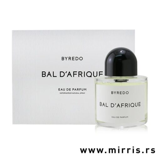 Boca parfema Byredo Bal d'Afrique i kutija bele boje