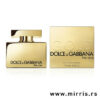 Bočica parfema Dolce & Gabbana The One Gold i kutija zlatne boje