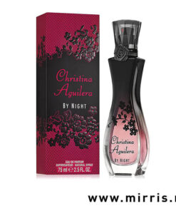 Original bočica parfema Christina Aguilera by Night i kutija crvene boje