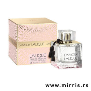 Boca parfema Lalique L'Amour pored originalne kutije