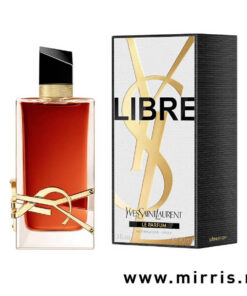 Bočica parfema Yves Saint Laurent Libre Le Parfum pored originalne kutije