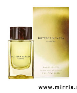 Boca muškog parfema Bottega Veneta Illusione For Him pored originalne kutije