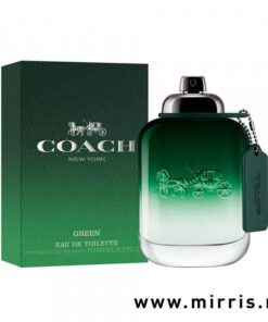 Bočica parfema Coach Green For Men i kutija zelene boje