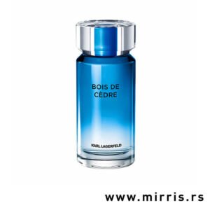 Plava bočica parfema Karl Lagerfeld Bois De Cedre