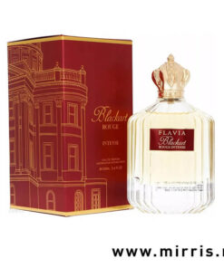 Bočica parfema Flavia Blackart Rouge Intense pored originalne kutije