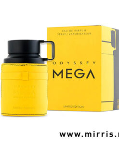 Bočica parfema Armaf Odyssey Mega i žuta kutija