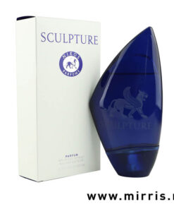 Boca parfema Nikos Sculpture Parfum pored originalne kutije