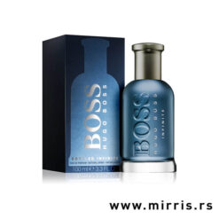 Boca muškog parfema Hugo Boss Bottled Infinite i plava kutija