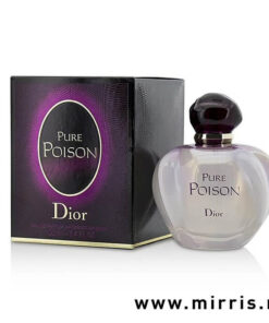 Bočica parfema Dior Pure Poison pored originalne kutije