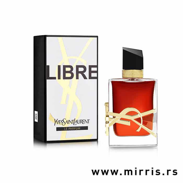 Bočica ženskog parfema Yves Saint Laurent Libre Le Parfum i originalna kutija