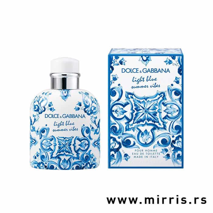 Boca parfema Dolce&Gabbana Light Blue Pour Homme Summer Vibes pored originalne kutije