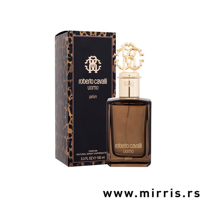 Boca i kutija parfema Roberto Cavalli Uomo Parfum