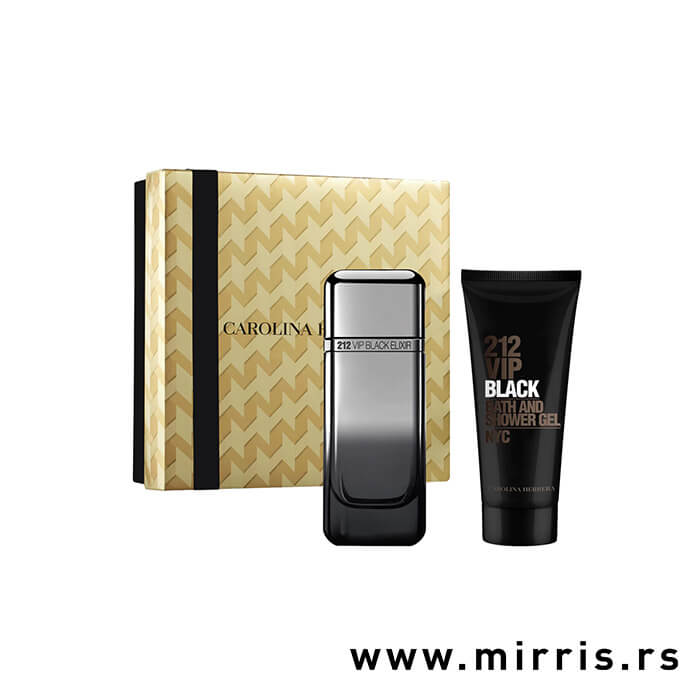 Muški set Carolina Herrera 212 Vip Men Black Elixir